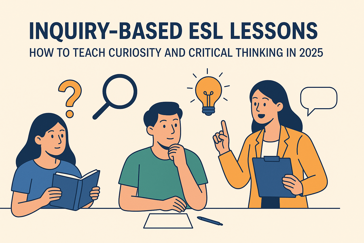 Inquiry-Based ESL Lessons: How to Teach Curiosity and Critical Thinking in 2025