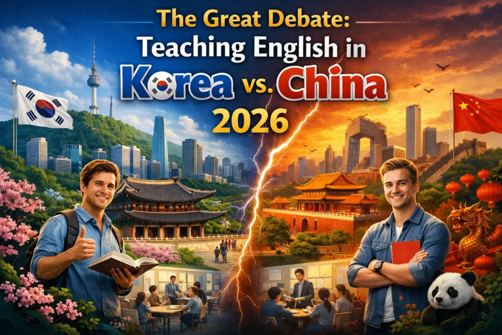 English in Korea vs. China 2026