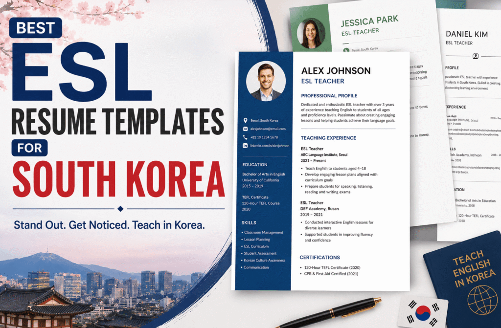 Best ESL Resume Templates for South Korea