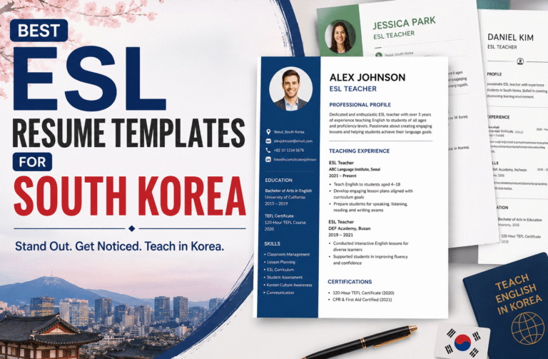 Best ESL Resume Templates for South Korea