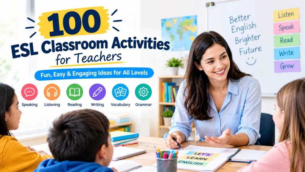 100 ESL Classroom Activities for Teachers